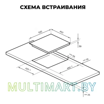 Индукционная варочная панель LEX EVI 431A WH картинка 3